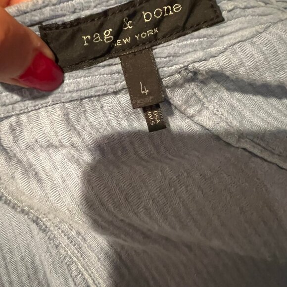 RAG & BONE RACER RIVERA CORDUROY MINI SKIRT SIZE 4 - Picture 3 of 4